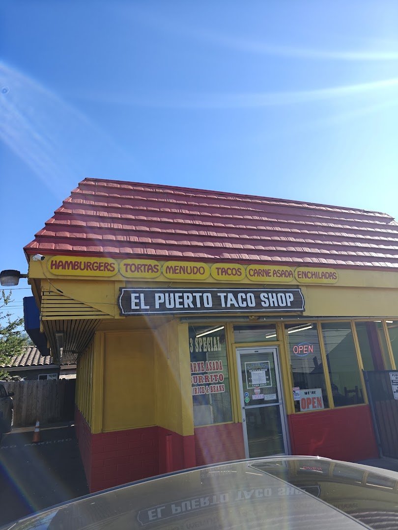 Mexican restaurant dining area with plain tables.