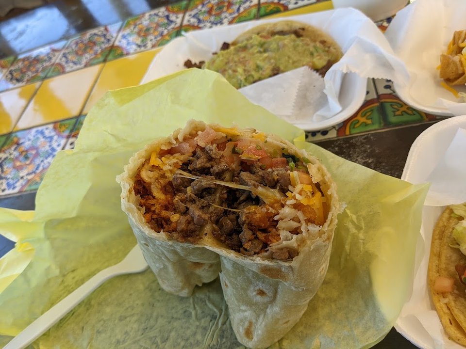 California Burrito with Hash Browns